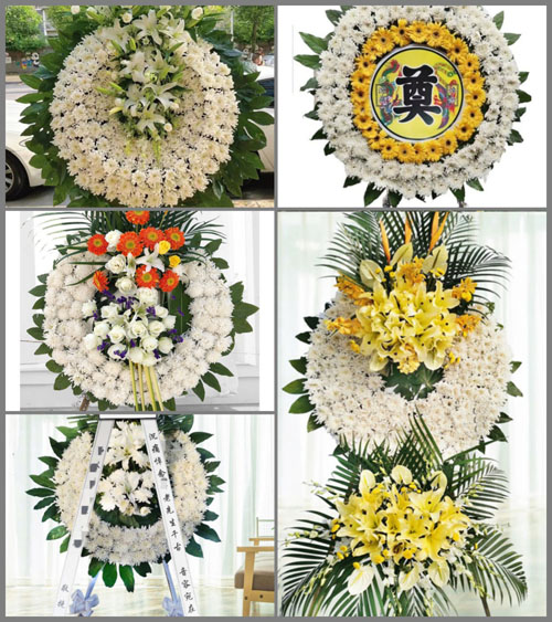 广东揭阳市普宁市大坝镇社前村花圈速递